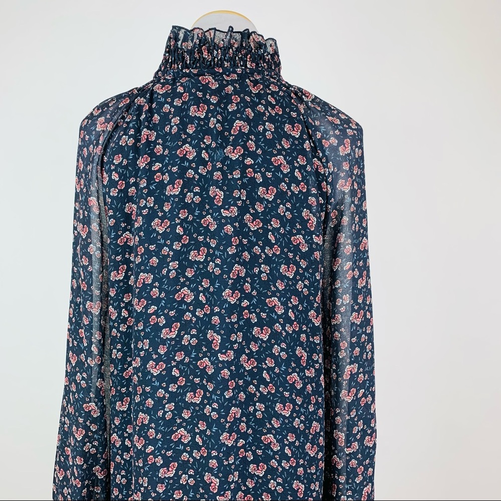 See By Chloe Floral Haze Lace Trim Dress Sz 42 - Picture 11 of 14